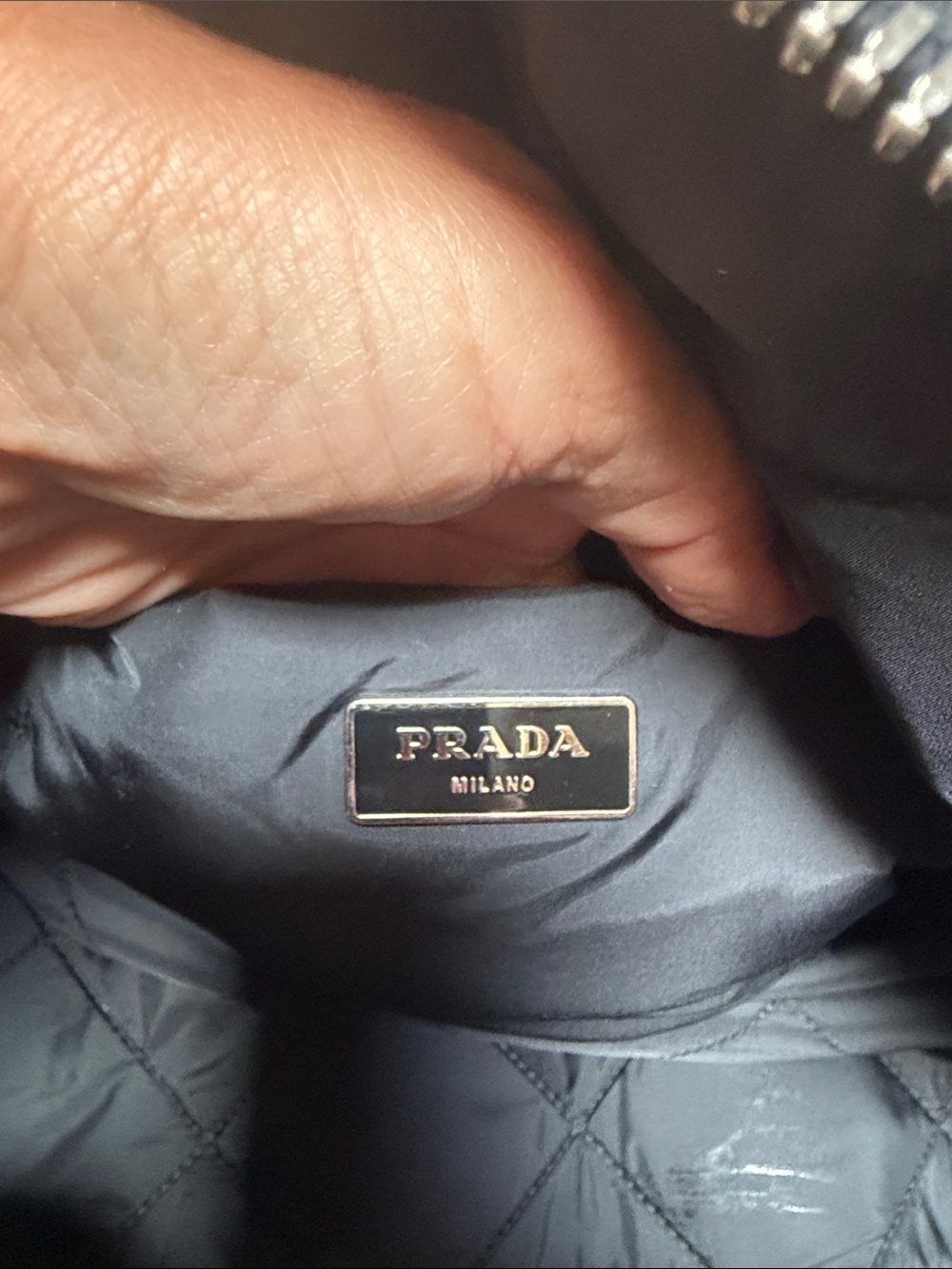 Prada Vintage Black Quilted Puffer Duffel Bag - Picture 9 of 11